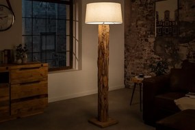 Tienidlo stojaca lampa Roots prírodná okrúhle