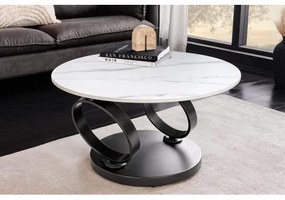 Konferenčný stôl otočný 46356 Rings 80-135x80cm Ceramik  - Komfort-nábytok