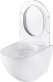 BPS-koupelny Závesná WC misa so SoftClose sedadlom HYD-4194, biela