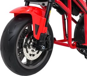 Elektrická motorka SUPERMOTO červená
