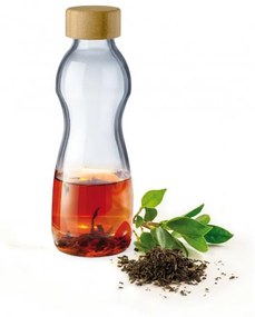 SIMAX PURE SKLENENÁ FĽAŠA 500ML BAMBUSOVÉ VEKO