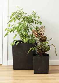 Kvetináč Flore 19x19 cm čierny betón