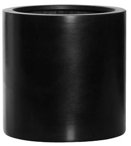 Kvetináč Fiberstone glossy black PUK čierny lesklý (velký) 25x25 cm