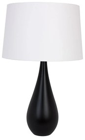 HELLUX Moderná stolná lampa VESE E27 čierna / biele tienidlo 4112239