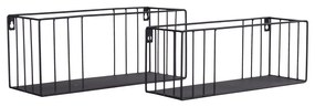 Čierna Regál Paolo / set 2 ks 12.5-14 × 36-38 × 14-16 cm HOUSE NORDIC