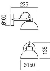 Redo 04-511 - Detské nástenné svietidlo EOLO 1xE27/42W/230V