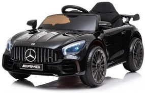 LEANTOYS ELEKTRICKÉ AUTÍČKO MERCEDES GT R - NELAKOVANÉ - ČIERNE - 2021  MOTOR 2X45W BATÉRIA 1 x 12V4,5Ah