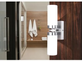Globo 7816 - Kúpeľňové nástenné svietidlo SPACE 2xE14/40W/230V IP44