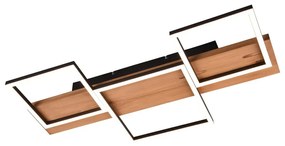 LED stmievateľné stropné svietidlo v čierno-prírodnej farbe 34x65 cm Harper – Trio