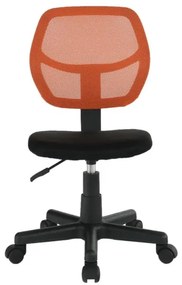 Kondela Otočná stolička, MESH, oranžová/čierna