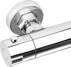 Erga Dubaj, sprchový set s termostatickou batériou a hlavovou sprchou 30 cm, chrómová, ERG-YKA-BP.DUBAJ-THERM-30-CHR