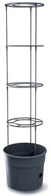 Kvetináč na pestovanie paradajok TOMATO GROWER antracit 29,5 cm (max. výška: 115,2 cm)