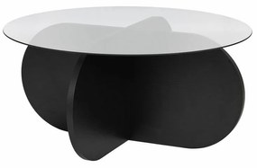 Konferenčný stolík Aeris Black s tmavým sklom