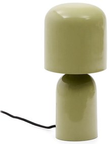 Zelená stolová lampa s kovovým tienidlom (výška 28 cm) Monze – Kave Home