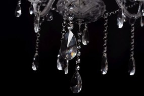 Toolight - Krištáľový závesný luster 3xE14 60W 300752, strieborná, OSW-04601