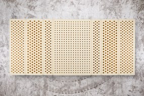 Novaya Latexový 7 zónový matrac MEGAL (stredne tvrdý-T3) Veľkosť: 195 x 80 cm, Materiál: Silver Antipilling (protižmolkovací), Tvrdosť matraca: Stredne Tvrdý