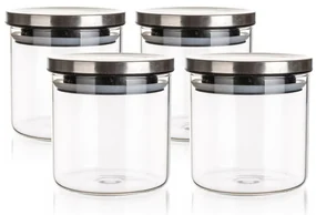Dóza sklenená FREIA 650 ml, s viečkom, 0,65 l
