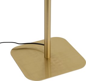 Moderná stojaca lampa mosadzná vrátane stmievateľnej LED - Divana