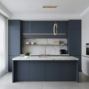 Toolight Toolight, LED závesné osvetlenie 100cm, 25W, 3000K, 2000lm, LHJ111-CP C, zlatá matná, OSW-50071