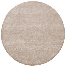 Okrúhly koberec v béžovej farbe 133X133