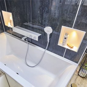 HANSGROHE Raindance Select E ručná sprcha 3jet, 120 x 120 mm, biela/chróm, 26520400