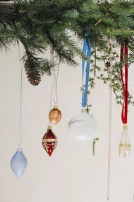 Bella Rose Sklenená vianočná ozdoba Baňka Mat Kometa