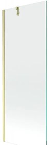 Mexen Next, 1-krídlová vaňová zástena 70 x 150 cm, 6mm číre sklo, zlatá matná, 895-070-000-00-00-55