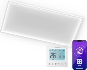 Klarstein Wondersky infračervený panel | 770 W | 4 - 8 m² | Minimalistický dizajn | 120 cm x 60 cm