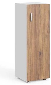 Stredná skriňa Manager 39,9 x 42,2 x 119,5 cm, pravá, orech warmia / biela