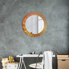Okrúhle ozdobné zrkadlo na stenu Špirálová abstrakcia fi 60 cm