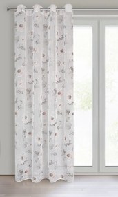 ZÁCLONA NA KRÚŽKOCH BESSY 140X250 CM VZOROVANÁ