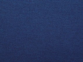 Čalúnená pohovka s taburetom námornícka modrá AVESTA Beliani
