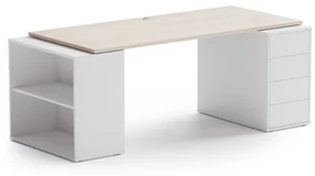 Samostatná pracovná doska stola BLOCK, 1600 x 800 x 25 mm, dub prírodný