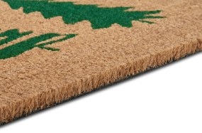 Hanse Home, Rohožka 3 stromy vianočné 105671 – na von aj na doma, 45x75, zelená, chodba / predsieň