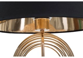 Čierna stolová lampa Mauro Ferretti Maxt, ø 32,5 cm