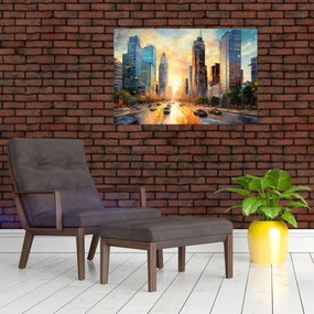 Obraz - Maľba mesta (90x60 cm)
