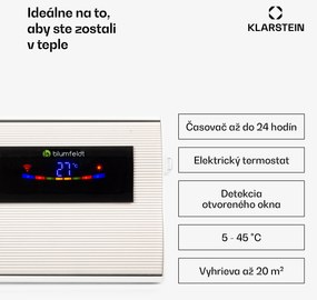 Blumfeldt Cosmic Beam Smart 24, infračervený ohrievač, 2400 W, ovládanie cez aplikáciu, biely