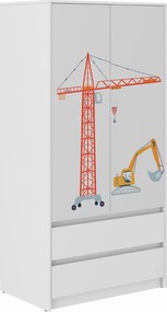 Wooden Toys Detská skriňa B-9 Stroje