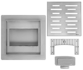 Rea Line, nerezový odtokový žľab 150x150 mm, oceľová, REA-G6205