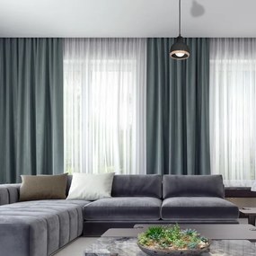 Luster na lanku OVAL 1xE27/60W/230V čierna