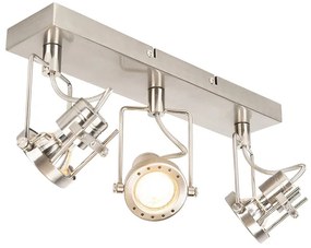 Priemyselný reflektor oceľový 3-svetelný otočný a naklápací - Suplux