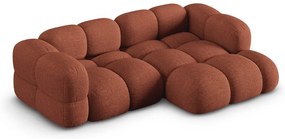 Rohová pohovka v tehlovej farbe (pravý roh/s leňoškou) Loretto – Cosmopolitan Design