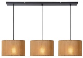 Lucide 03429/03/30 - Luster na lanku MAGIUS 3xE27/40W/230V bambus