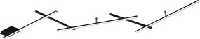 Matne čierne LED stropné svietidlo so stmievačom 50x245 cm Indira – Trio