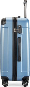 Kabínový kufor na 4 kolieskach 55x39x20cm ľadovo modrá