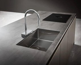 Hansgrohe M81, drezová batéria Aquno Select s výsuvnou koncovkou a plochým sprchovým prúdom, chrómová, HAN-73837000