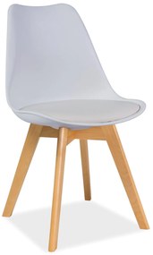Biela buková stolička KRIS