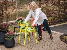 AKCIA Žltá plastová stolička KATO II. trieda