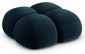 Tmavomodrá zamatová podnožka Loretto – Cosmopolitan Design