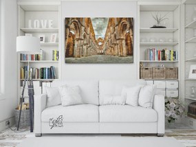 Gario Diamantové maľovanie San Galgano, Toskánsko Rozmery: 120 x 80 cm, Rámovanie: Iba zrolované plátno, Diamanty: Okrúhle